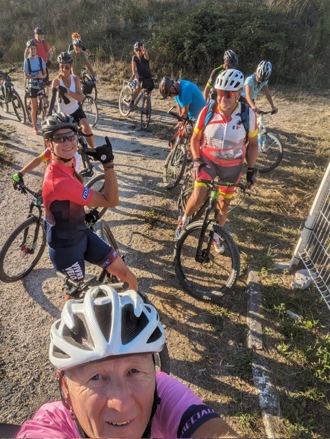 Ambassadrice ffc sortie vélo Aurélie