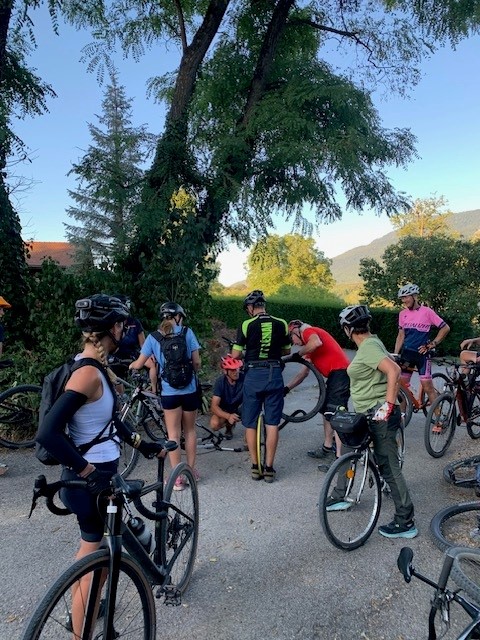 Ambassadrice ffc sortie vélo Aurélie