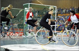 polo vélo en salle