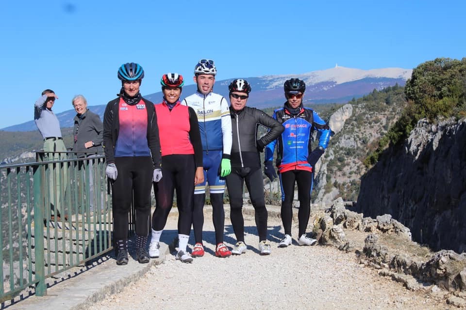 Sortie vélo ambassadrices FFC Alizée Collas