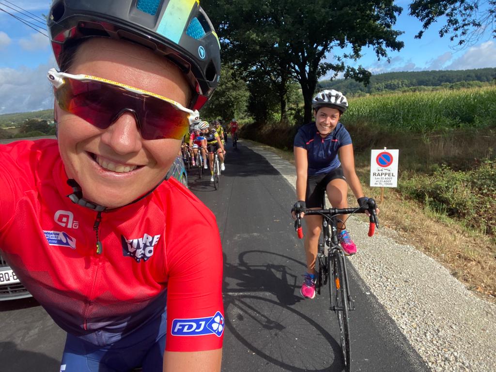 Jennifer ambassadrice ffc bretagne sortie vélo